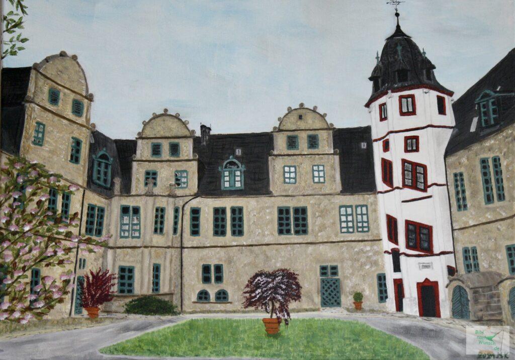 Schloss Stadthagen Acryl-Malerei