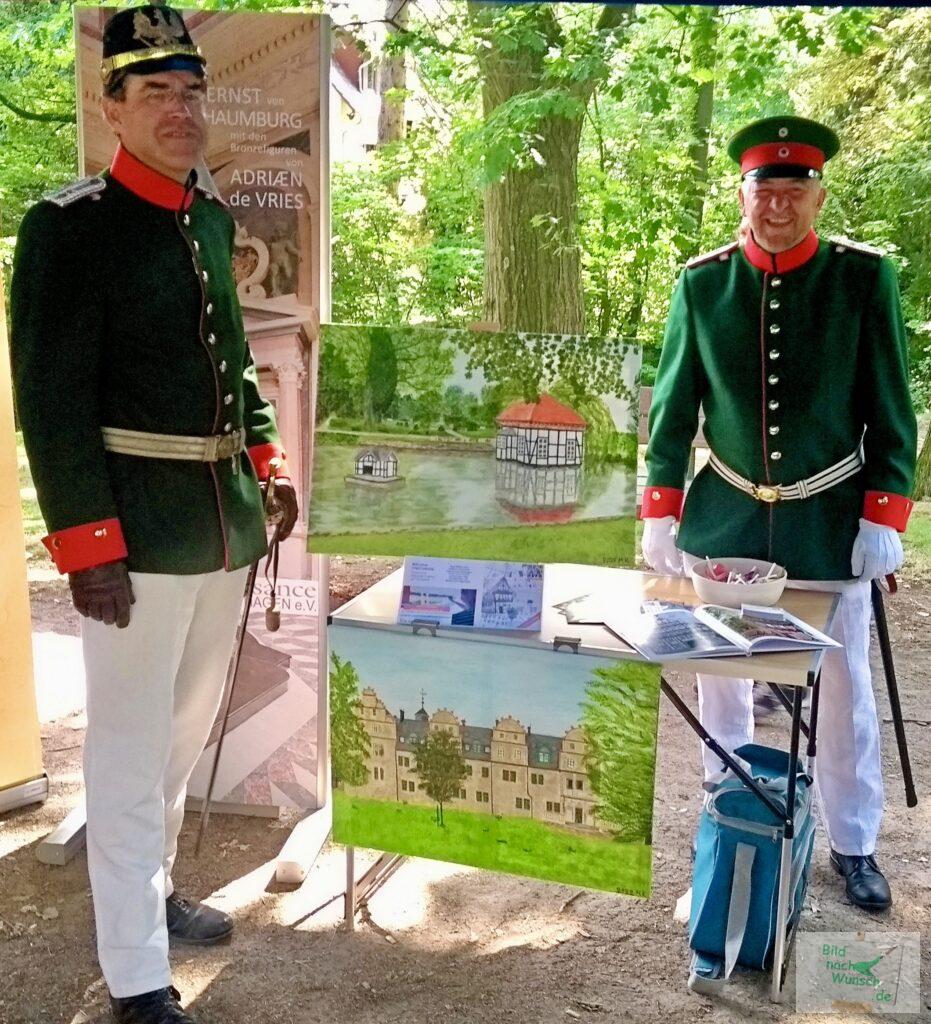 Ausstellung meiner Acryl-Bilder bei der 800-Jahr-Feier von Stadthagen beim FestiWall