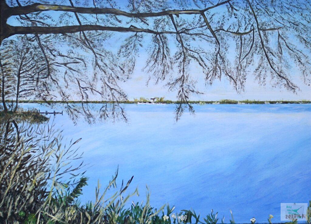 Steinhuder Meer in Acryl auf Leinwand