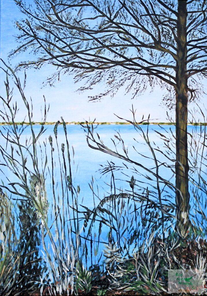 Steinhuder Meer in Acryl auf Leinwand