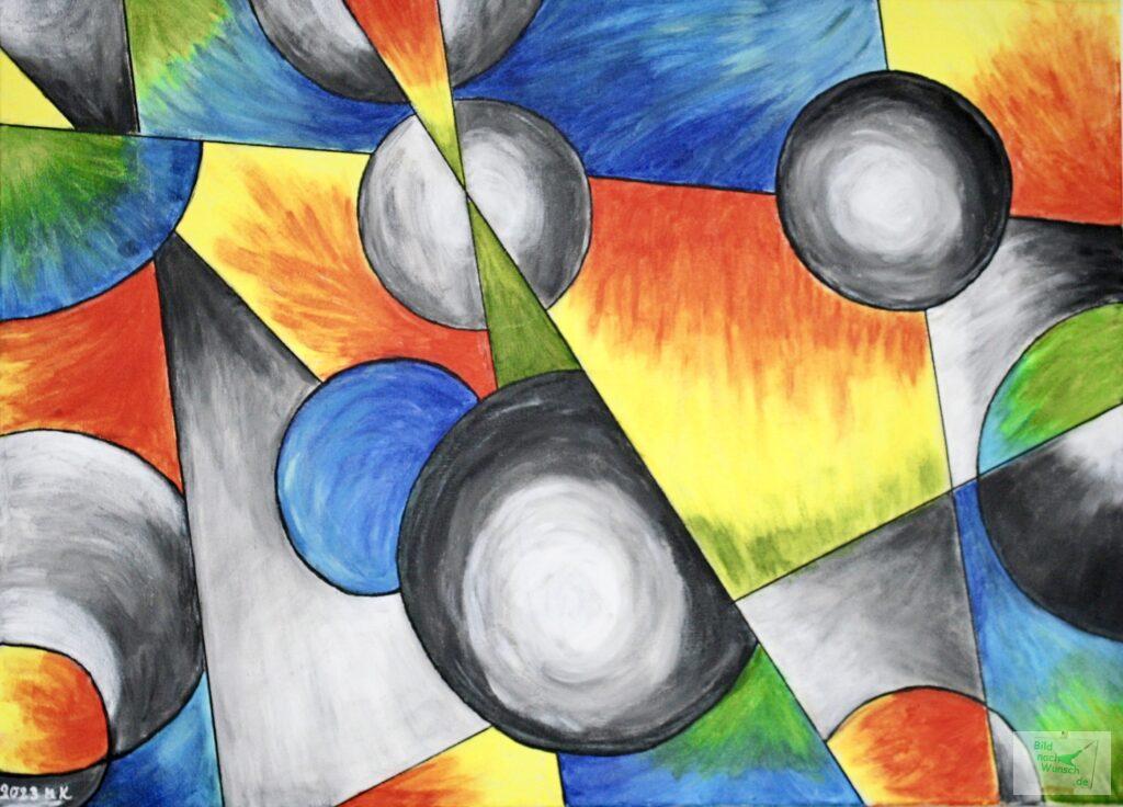 Abstraktes Acryl-Bild