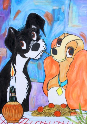 2-Hunde-Spaghetti